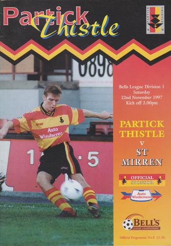Partick Thistle v St Mirren - League - 22.11.97