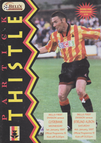 Partick Thistle v Clydebank / Stirling Albion - League - 01.01.97 / 04.01.97