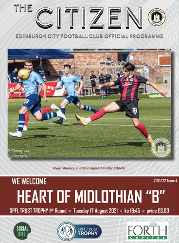 Edinburgh City v Heart of Midlothian B - SPFL Trust Trophy - 17.08.21