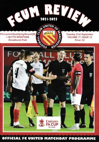 FC United of Manchester v Blyth Spartans - FA Cup - 22.09.21
