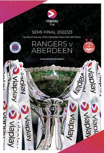 Rangers v Aberdeen - Viaplay Cup Semi-Final - 15.01.23