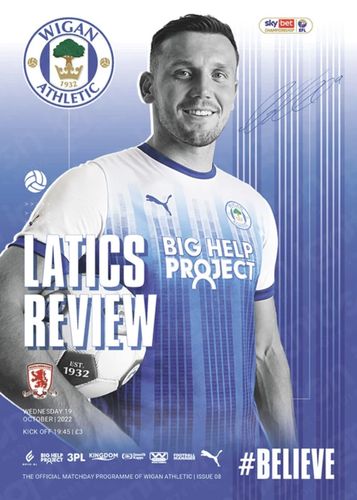 Wigan Athletic v Middlesbrough - League - 19.10.22