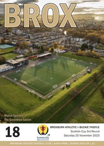 Broxburn Athletic v Buckie Thistle - Scottish Cup - 24.11.23